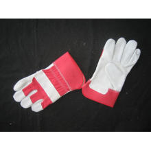 Red Cow Split Leather Full Palm Working Glove-3056.03